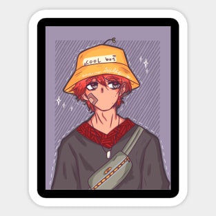 Swag anime boy Sticker